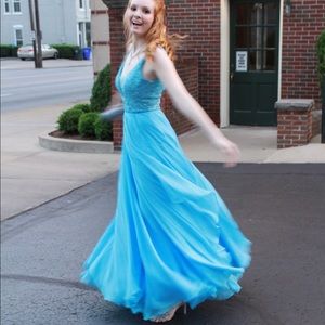 Blue PROM dress